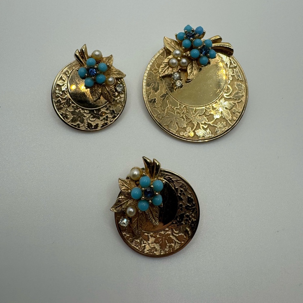 Marcel Boucher Brooch Earrings Set